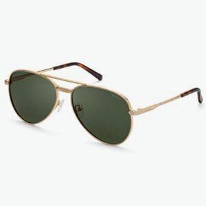 BRAND NEW MVMT Aviator Fast Lanes Polarized Gold Sunglasses
